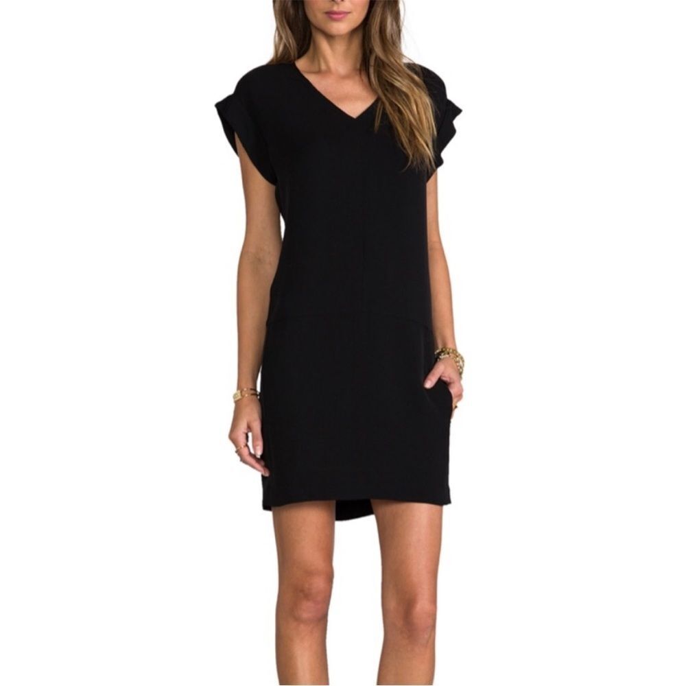 Theory Gydana Double Georgette Silk Dress